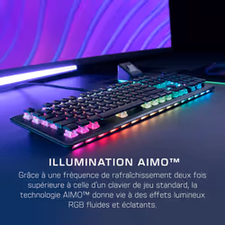 Turtle Beach Vulcan II Max - Clavier gaming PC optique et mécanique, touches rétro-éclairées RGB personnalisables et repose-poignet, Smart Keys, interrupteurs Titan II linéaires et fluides, plaque en aluminium, durabilité 200 millions de frappes - Noir - Vue supplémentaire 10