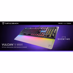 Turtle Beach Vulcan II Max - Clavier gaming PC optique et mécanique, touches rétro-éclairées RGB personnalisables et repose-poignet, Smart Keys, interrupteurs Titan II linéaires et fluides, plaque en aluminium, durabilité 200 millions de frappes - Noir - Vue supplémentaire 14