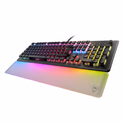 Turtle Beach Vulcan II Max - Clavier gaming PC optique et mécanique, touches rétro-éclairées RGB personnalisables et repose-p ...