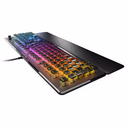 Turtle Beach Vulcan II - Clavier gaming PC taille standard, interrupteurs mécaniques TITAN II, touches rétro-éclairées RGB personnalisables, repose-poignets amovible, commandes multimédia, plaque supérieure en aluminium, pavé numérique - Noir