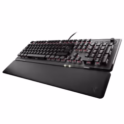 Turtle Beach Vulcan II - Clavier gaming PC taille standard, interrupteurs mécaniques TITAN II, touches rétro-éclairées RGB personnalisables, repose-poignets amovible, commandes multimédia, plaque supérieure en aluminium, pavé numérique - Noir - Vue supplémentaire 5