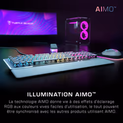 Turtle Beach Vulcan II - Clavier gaming PC taille standard, interrupteurs mécaniques TITAN II, touches rétro-éclairées RGB personnalisables, repose-poignets amovible, commandes multimédia, plaque supérieure en aluminium, pavé numérique - Blanc - Vue supplémentaire 11
