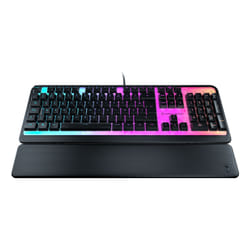 Turtle Beach Magma Membrane RGB Gaming Keyboard avec touches en membrane, Anti-Ghosting avancé, Technologie Easy-Shift, Eclairage RGB personnalisable, Repose-paume détachable - Noir