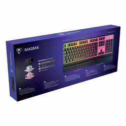 Turtle Beach Magma Membrane RGB Gaming Keyboard avec touches en membrane, Anti-Ghosting avancé, Technologie Easy-Shift, Eclairage RGB personnalisable, Repose-paume détachable - Noir - Vue supplémentaire 12