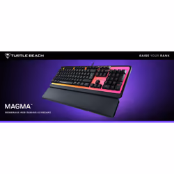 Turtle Beach Magma Membrane RGB Gaming Keyboard avec touches en membrane, Anti-Ghosting avancé, Technologie Easy-Shift, Eclairage RGB personnalisable, Repose-paume détachable - Noir - Vue supplémentaire 14