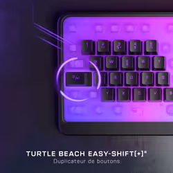 Turtle Beach Magma Membrane RGB Gaming Keyboard avec touches en membrane, Anti-Ghosting avancé, Technologie Easy-Shift, Eclairage RGB personnalisable, Repose-paume détachable - Noir - Vue supplémentaire 5
