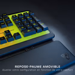 Turtle Beach Magma Membrane RGB Gaming Keyboard avec touches en membrane, Anti-Ghosting avancé, Technologie Easy-Shift, Eclairage RGB personnalisable, Repose-paume détachable - Noir - Vue supplémentaire 6