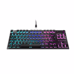 Turtle Beach Clavier gaming PC TITAN Switch mécanique linéaire sans pavé numérique Vulcan TKL avec éclairage RGB AIMO par touche