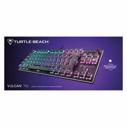 Turtle Beach Clavier gaming PC TITAN Switch mécanique linéaire sans pavé numérique Vulcan TKL avec éclairage RGB AIMO par touche, plaque supérieure en aluminium anodisé et câble USB-C amovible - Noir - Vue supplémentaire 12