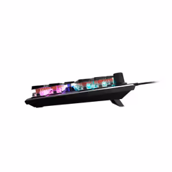 Turtle Beach Clavier gaming PC TITAN Switch mécanique linéaire sans pavé numérique Vulcan TKL avec éclairage RGB AIMO par touche, plaque supérieure en aluminium anodisé et câble USB-C amovible - Noir - Vue supplémentaire 4