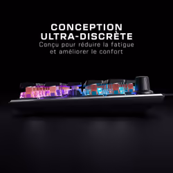 Turtle Beach Clavier gaming PC TITAN Switch mécanique linéaire sans pavé numérique Vulcan TKL avec éclairage RGB AIMO par touche, plaque supérieure en aluminium anodisé et câble USB-C amovible - Noir - Vue supplémentaire 9