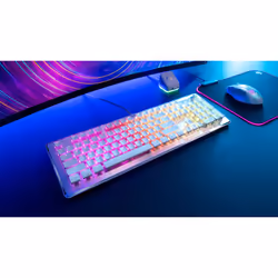 ROCCAT Vulcan II clavier USB QWERTY Français Blanc