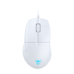 Turtle Beach Pure SEL - Souris gaming ergonomique ultralégère RGB, capteur optique DPI 8K, touches mécaniques, système de prétension, patins en PTFE pur, éclairage RGB Blanc