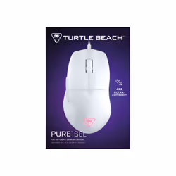 Turtle Beach Pure SEL - Souris gaming ergonomique ultralégère RGB, capteur optique DPI 8K, touches mécaniques, système de prétension, patins en PTFE pur, éclairage RGB Blanc - Vue supplémentaire 8