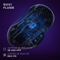 Turtle Beach Kone II - Souris gaming RGB ergonomique filaire, capteur optique 26 000 DPI, interrupteurs optiques 100 M de clics, 23 entrées personnalisables, molette 4D, patins en PTFE pur - Noir cendre - Vue supplémentaire 10