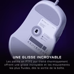 Turtle Beach Kone II - Souris gaming RGB ergonomique filaire, capteur optique 26 000 DPI, interrupteurs optiques 100 M de clics, 23 entrées personnalisables, molette 4D, patins en PTFE pur - Blanc arctique - Vue supplémentaire 9