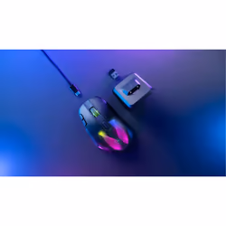 Turtle Beach Kone XP Air - Souris gaming RGB ergonomique, personnalisable et sans fil, Bluetooth, capteur optique 19 000 DPI, autonomie de batterie de 100 heures, station de charge, 29 entrées programmables, éclairage AIMO RGB, molette 4D Noir - Vue supplémentaire 15