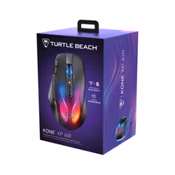 Turtle Beach Kone XP Air - Souris gaming RGB ergonomique, personnalisable et sans fil, Bluetooth, capteur optique 19 000 DPI, autonomie de batterie de 100 heures, station de charge, 29 entrées programmables, éclairage AIMO RGB, molette 4D Noir - Vue supplémentaire 16