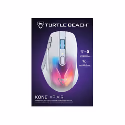 Turtle Beach Kone XP Air - Souris gaming RGB ergonomique, personnalisable et sans fil, Bluetooth, capteur optique 19 000 DPI, autonomie de batterie de 100 heures, station de charge, 29 entrées programmables, éclairage AIMO RGB, molette 4D Blanc - Vue supplémentaire 18