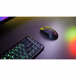 Turtle Beach Pure Air - Souris de gaming RGB ergonomique sans fil ultra-légère, capteur optique 26 000 PPP, batterie 125 heures, double système sans fil, interrupteurs optiques TITAN, Bluetooth, éclairage RGB. Semi-translucide noir - Vue supplémentaire 13