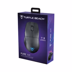 Turtle Beach Pure Air - Souris de gaming RGB ergonomique sans fil ultra-légère, capteur optique 26 000 PPP, batterie 125 heures, double système sans fil, interrupteurs optiques TITAN, Bluetooth, éclairage RGB. Semi-translucide noir - Vue supplémentaire 14