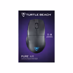 Turtle Beach Pure Air - Souris de gaming RGB ergonomique sans fil ultra-légère, capteur optique 26 000 PPP, batterie 125 heures, double système sans fil, interrupteurs optiques TITAN, Bluetooth, éclairage RGB. Semi-translucide noir - Vue supplémentaire 16