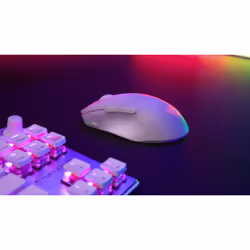 Turtle Beach Pure Air - Souris de gaming RGB ergonomique sans fil ultra-légère, capteur optique 26 000 PPP, batterie 125 heures, double système sans fil, interrupteurs optiques TITAN, Bluetooth, éclairage RGB. Semi-translucide blanc - Vue supplémentaire 12
