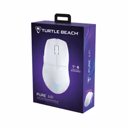 Turtle Beach Pure Air - Souris de gaming RGB ergonomique sans fil ultra-légère, capteur optique 26 000 PPP, batterie 125 heures, double système sans fil, interrupteurs optiques TITAN, Bluetooth, éclairage RGB. Semi-translucide blanc - Vue supplémentaire 14