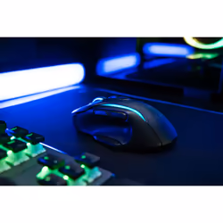 Turtle Beach Kone II Air - Souris gaming RGB ergonomique sans fil, batterie 350 h, capteur optique 26 000 DPI, interrupteurs optiques 100 M de clics, 21 entrées personnalisables, molette 4D Free-Spin - Noir cendre - Vue supplémentaire 13