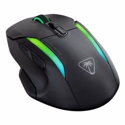 Turtle Beach Kone II Air - Souris gaming RGB ergonomique sans fil, batterie 350 h, capteur optique 26 000 DPI, interrupteurs optiques 100 M de clics, 21 entrées personnalisables, molette 4D Free-Spin - Noir cendre