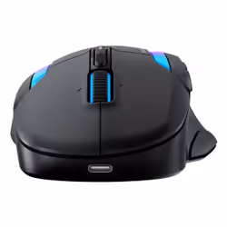 Turtle Beach Kone II Air - Souris gaming RGB ergonomique sans fil, batterie 350 h, capteur optique 26 000 DPI, interrupteurs optiques 100 M de clics, 21 entrées personnalisables, molette 4D Free-Spin - Noir cendre - Vue supplémentaire 5