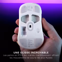Turtle Beach Burst II Air - Souris gaming sans fil 2,4 GHz : ultralégère avec 47 g, touches optiques, symétrique, capteur optique 26 000 PPP, Bluetooth, autonomie 120 heures, câble USB-C Blanc - Vue supplémentaire 10