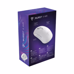 Turtle Beach Burst II Air - Souris gaming sans fil 2,4 GHz : ultralégère avec 47 g, touches optiques, symétrique, capteur optique 26 000 PPP, Bluetooth, autonomie 120 heures, câble USB-C Blanc - Vue supplémentaire 15