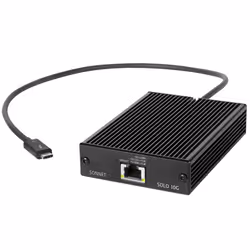 Sonnet SOLO10G-TB3, Avec fil, Thunderbolt 3, Ethernet, 10000 Mbit/s, Noir