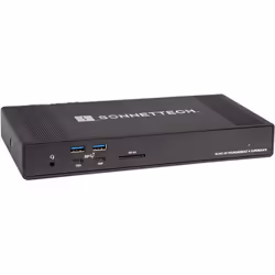 Sonnet Echo 20 Thunderbolt 4 SuperDock, Avec fil, Thunderbolt, 100 W, 3,5 mm, 2500 Mbit/s, Noir