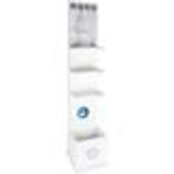 Étagère distributeur - BIGBUY HOME - 32 x 28 x 140 cm - Blanc - Montage facile - Salon