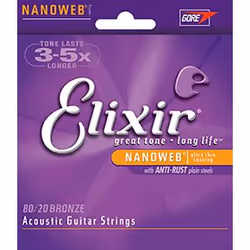 Elixir Strings 11002, Guitare, Acier, Acoustique, 6 pièce(s)