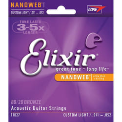 Elixir Strings 11027 corde d'instrument de musique Acoustique 6 pièce(s) Guitare