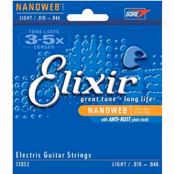 Elixir Strings 12052, Guitare, Acier, Electrique, 6 pièce(s)