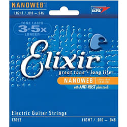 Elixir Strings 12052 corde d'instrument de musique Electrique 6 pièce(s) Acier Guitare
