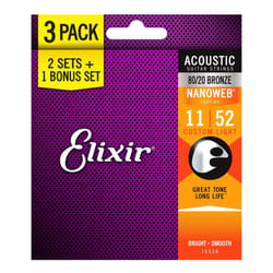 Elixir Strings 16538 corde d'instrument de musique Acoustique 18 pièce(s) Guitare