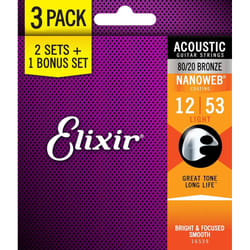 Elixir Strings 16539 corde d'instrument de musique Acoustique 18 pièce(s) Guitare