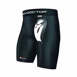 Short de compression Shock Doctor avec Bioflex Cup noir - S