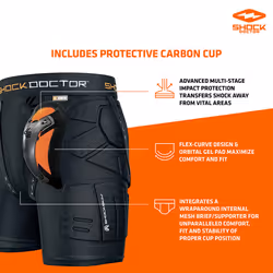 Short Shock Doctor Ultra Pro ShockSkin Relaxed Fit Impact