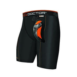 Short de compression avec coquille de protection - ShockDoctor - 337 BK - Noir - Taille XL - Homme