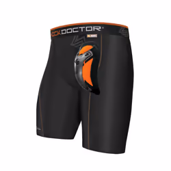 Short de compression Shock Doctor avec Ultra Carbon Flex Cup