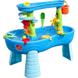 Step 2 - STEP2 Double Showers Splashs Table Sable et Eau Deux Niveaux, Table Jeux d' eau pour plusieurs Enfants Table d'activité pour le jardin,