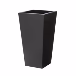 Pot de Fleur - STEP 2 - Tremont - Carré - Avec réserve deau - Onyx noir