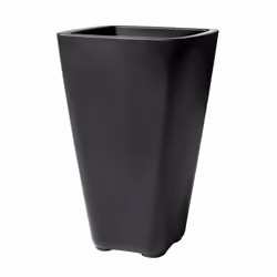 Pot de Fleur Grand - STEP 2 - Onyx noir - Avec réserve deau - 428 x 428 x 66 cm
