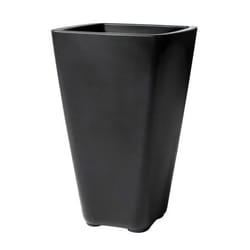 Pot de Fleur Grand - STEP 2 - Onyx noir - Avec réserve deau - 428 x 428 x 66 cm